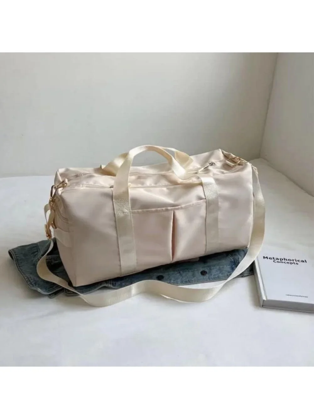 Unisex Travel Tote Bag with Shoe Compartment | Gym, Weekend, Overnight Duffel